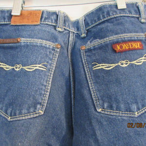 JOAN D'ARC BLUE DENIM JEANS 30 Waist Raw Cuffs